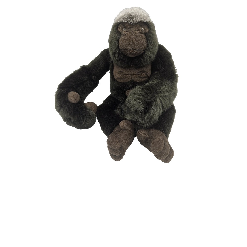 VIAHART/Tiger Tale‎ Toys REALISTIC 14" SILVERBACK GORILLA Ape Chimp Monkey Plush